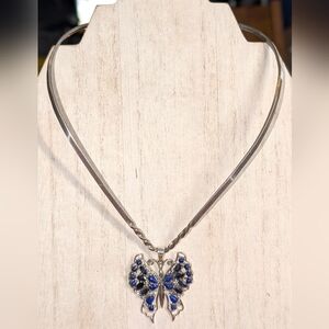 Unusual Sterling Silver Torque Collar Necklace